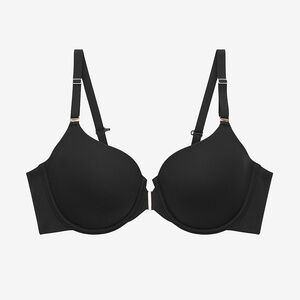 Third Love Comfort Stretch Front Close T-Shirt Bra Size 38G 38DDDD Black
